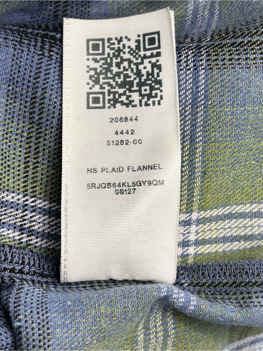 True Religion Plaid Flannel Shirt Horseshoe Logo Rhinestone Back Small - Picture 11 of 14